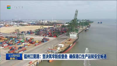 福州江阴港：坚决筑牢防疫堡垒 确保港口生产运转安全畅通