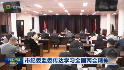 市纪委监委传达学习全国两会精神