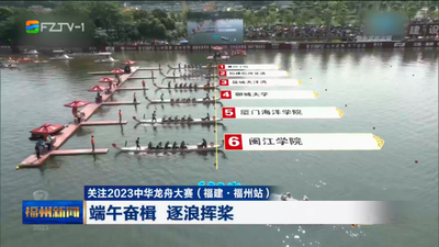 关注2023中华龙舟大赛（福建·福州站） 端午奋楫 逐浪挥桨