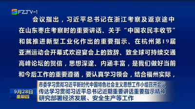 市委学习贯彻习近平新时代中国特色社会主义思想工作小组召开会议 传达学习贯彻习近平总书记近期重要讲话重要指示精神 研究部署经济发展、安全生产等工作