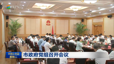 市政府党组召开会议