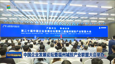 中国企业发展论坛暨福州城投产业联盟大会举办 