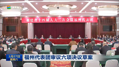 福州代表团审议六项决议草案