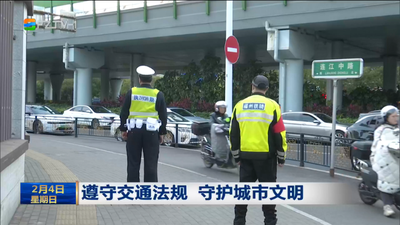 遵守交通法规 守护城市文明