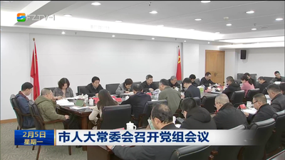 市人大常委会召开党组会议