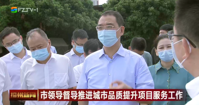 市领导督导推进城市品质提升项目服务工作