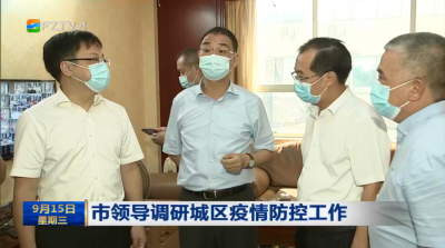 市领导调研城区疫情防控工作