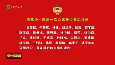 市政协十四届一次会议举行分组讨论