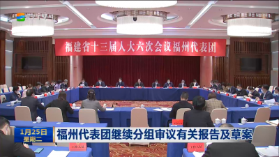 福州代表团继续分组审议有关报告及草案