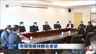 市领导接待群众来访