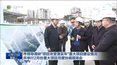市领导调研“项目攻坚落实年”重大项目建设情况 并举行2月份重大项目月度协调现场会