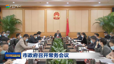 市政府召开常务会议