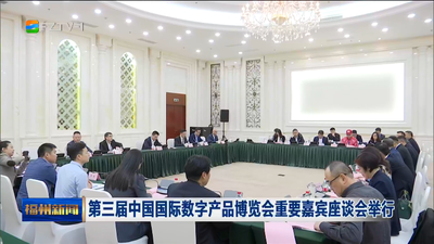 第三届中国国际数字产品博览会重要嘉宾座谈会举行