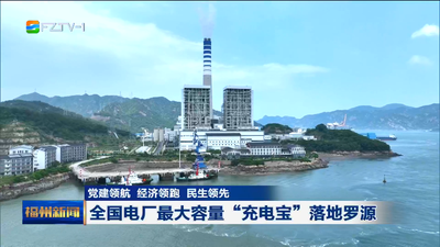 党建领航 经济领跑 民生领先 全国电厂最大容量“充电宝”落地罗源