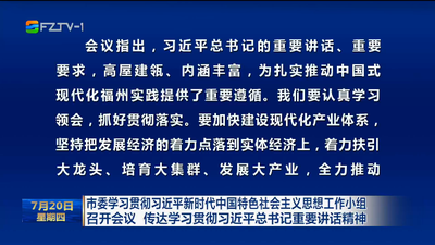 市委学习贯彻习近平新时代中国特色社会主义思想工作小组召开会议 传达学习贯彻习近平总书记重要讲话精神