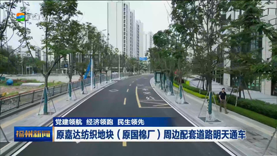 黨建領(lǐng)航 經(jīng)濟(jì)領(lǐng)跑 民生領(lǐng)先 原嘉達(dá)紡織地塊（原國(guó)棉廠）周邊配套道路明天通車(chē)