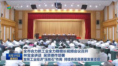 全市合力抓工业全力稳增长视频会议召开 林宝金讲话 吴贤德作部署 发挥工业经济“压舱石”作用 持续夯实高质量发展支撑