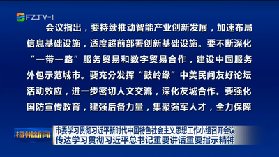 市委学习贯彻习近平新时代中国特色社会主义思想工作小组召开会议 传达学习贯彻习近平总书记重要讲话重要指示精神