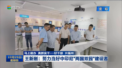 马上就办 真抓实干——好干部 兴福州 王新刚：努力当好中印尼“两国双园”建设者