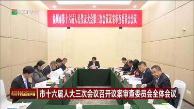 市十六届人大三次会议召开议案审查委员会全体会议