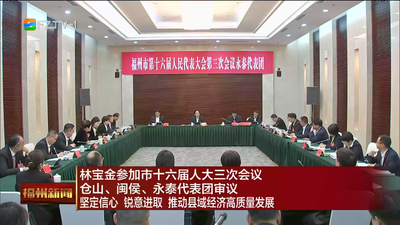 林宝金参加市十六届人大三次会议 仓山、闽侯、永泰代表团审议 坚定信心 锐意进取 推动县域经济高质量发展