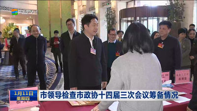 市领导检查市政协十四届三次会议筹备情况