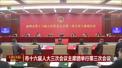 市十六届人大三次会议主席团举行第三次会议