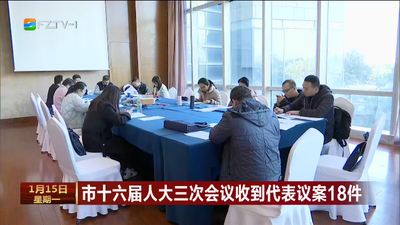 市十六届人大三次会议收到代表议案18件