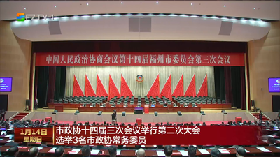 市政协十四届三次会议举行第二次大会 选举3名市政协常务委员