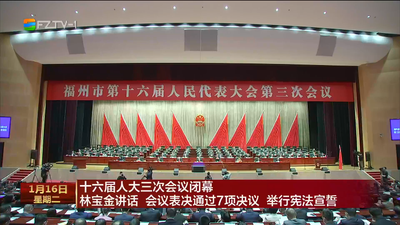 市十六届人大三次会议闭幕 林宝金讲话 会议表决通过7项决议 举行宪法宣誓