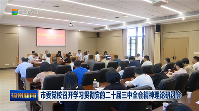 市委党校召开学习贯彻党的二十届三中全会精神理论研讨会