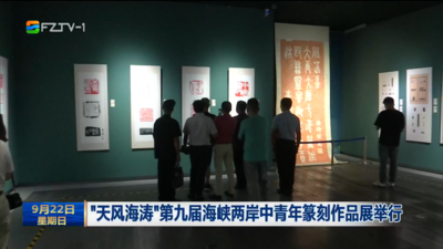 “天风海涛”第九届海峡两岸中青年篆刻作品展举行