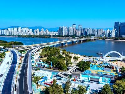 金山大道提升改造项目新匝道桥启用
