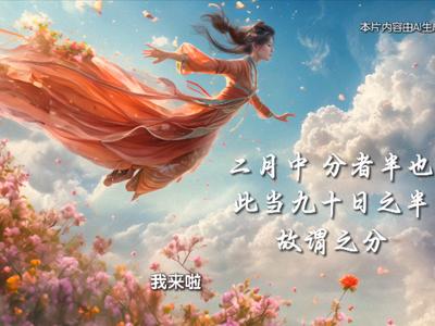 春分至，昼夜均，春色正中分。一半春光入心，一半春色予你，不负时光，不负自己。