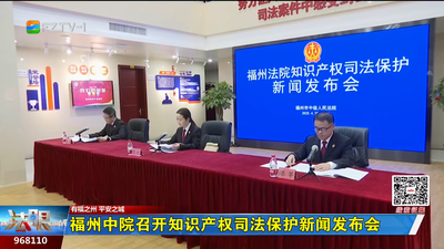 福州中院召开知识产权司法保护新闻发布会