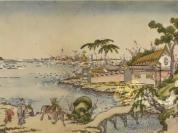 中国画里话节气 丨当古诗遇见年画！半印半绘的《清明诗意》，这才是古人踏青朋友圈