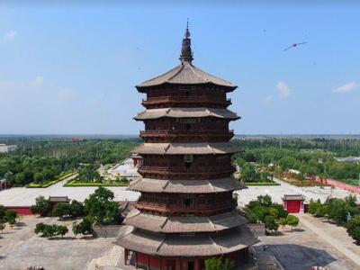山西省朔州市应县木塔景区：《中国建筑的特征》