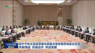 郭宁宁林文斌吴贤德与吴换炎等侨商侨领座谈交流  共叙情谊 共谋合作 共话发展