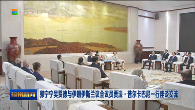郭宁宁吴贤德与伊朗伊斯兰议会议员贾法·普尔卡巴尼一行座谈交流