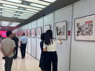 廉洁书画展开幕首日 上百名党员观展