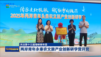 两岸青年永泰农文旅产业创新研学营开营