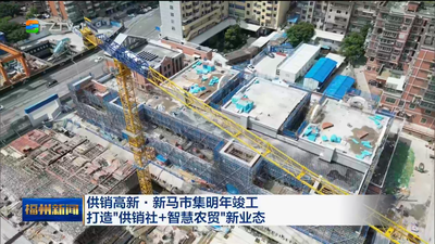供销高新·新马市集明年竣工 打造“供销社+智慧农贸”新业态 