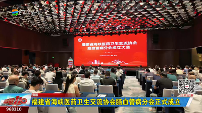 福建省海峡医药卫生交流协会脑血管病分会正式成立