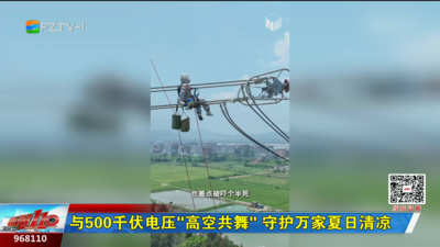 与500千伏电压“高空共舞” 守护万家夏日清凉