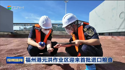福州港元洪作业区迎来首批进口粮食