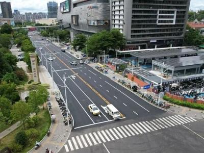 竹屿路中垱路完工通行 周边师生及居民出行更便捷