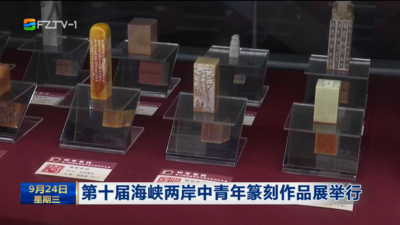 第十屆海峽兩岸中青年篆刻作品展舉行