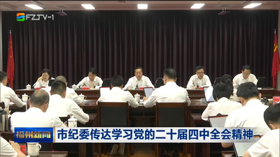 市纪委传达学习党的二十届四中全会精神