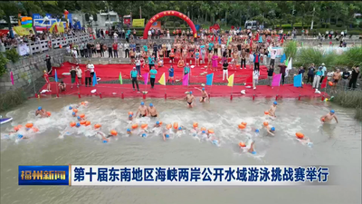 第十届东南地区海峡两岸公开水域游泳挑战赛举行
