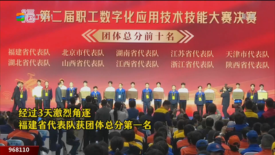 数字技能巅峰对决 福建队夺团体桂冠
